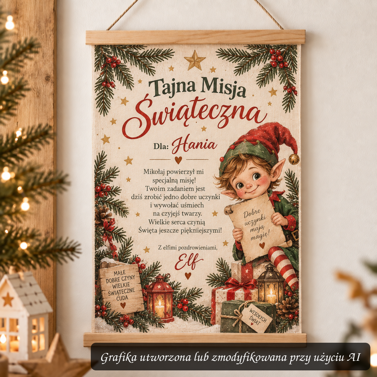 List od Elfa na bawełnie – Tajna Misja Świąteczna